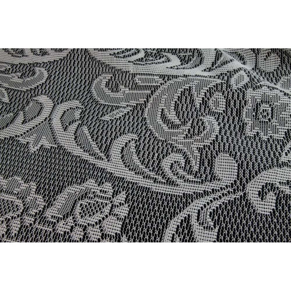 72" Square Quaker Lace Table Overlay Topper - Ivory