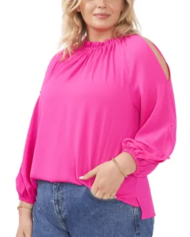 Abigail Open Shoulder Blouse | HOT PINK
