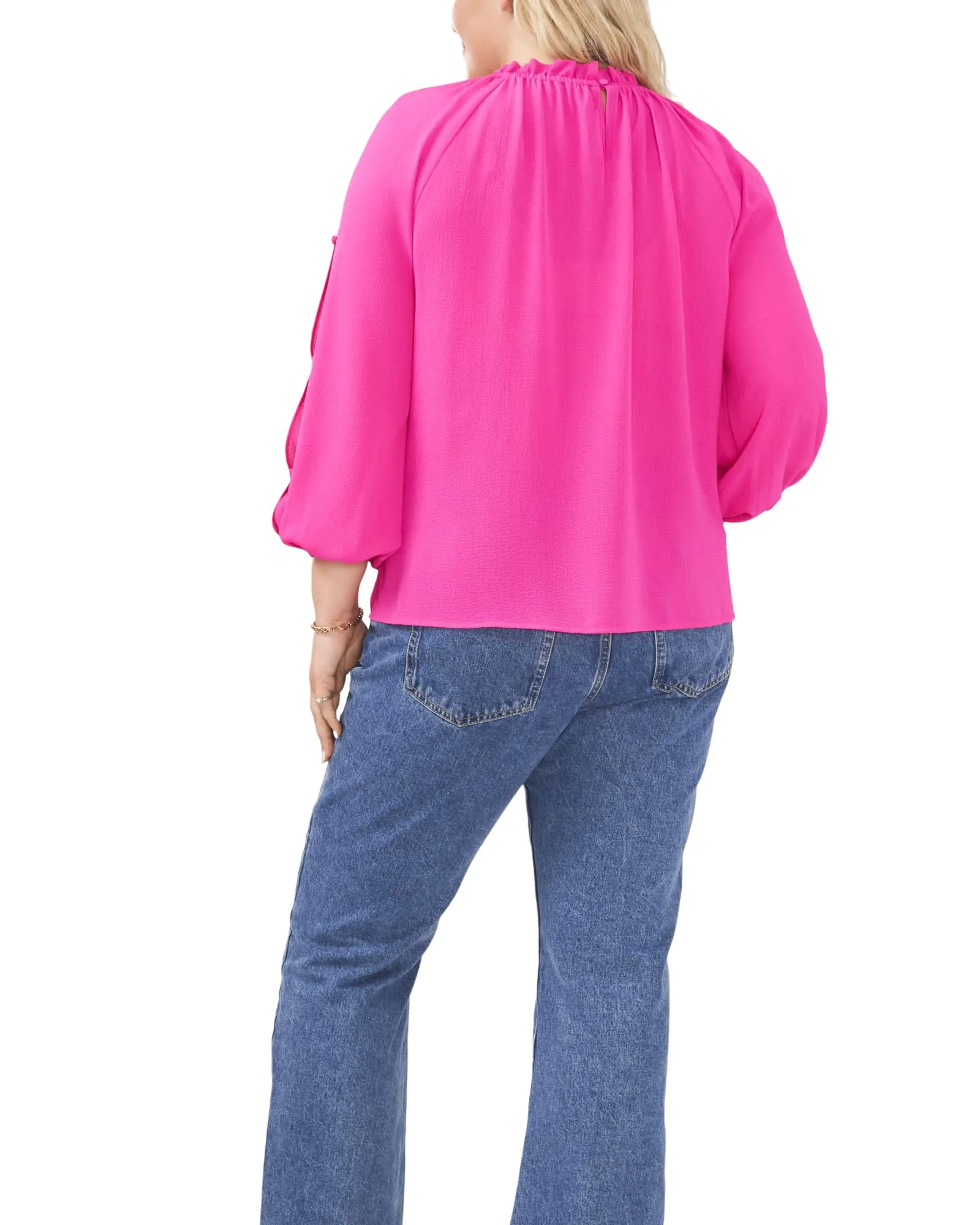 Abigail Open Shoulder Blouse | HOT PINK