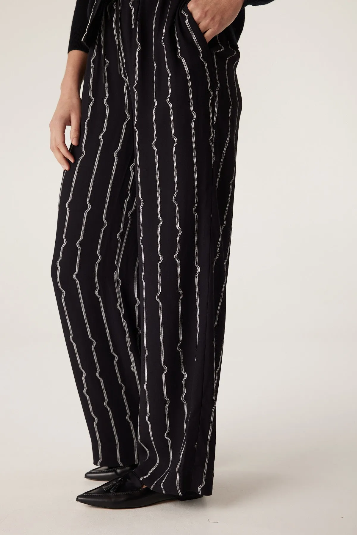 Allegra Stripe Pant - Pulse Print