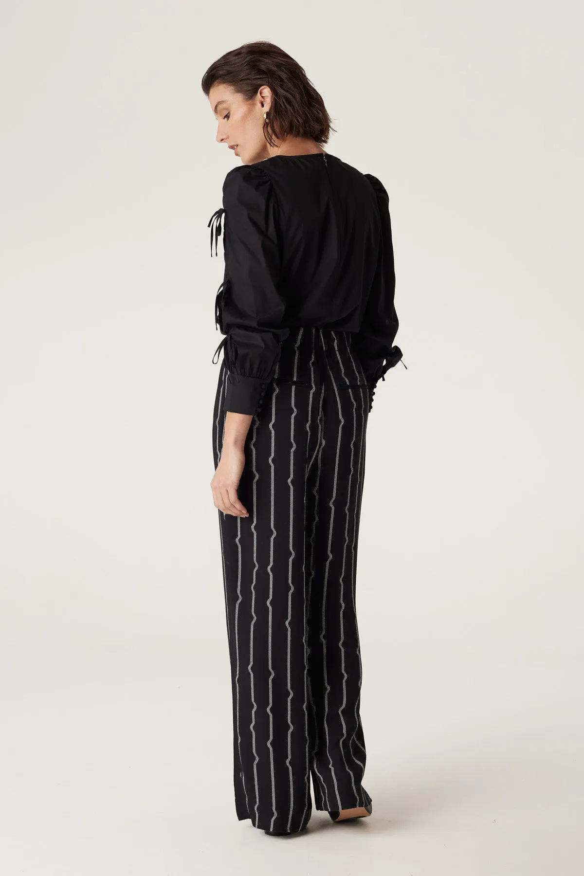 Allegra Stripe Pant - Pulse Print