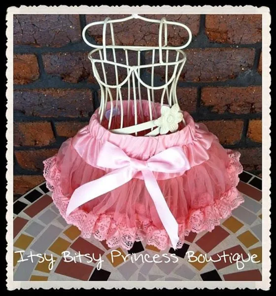 Blush Pink Lace Baby Pettiskirt