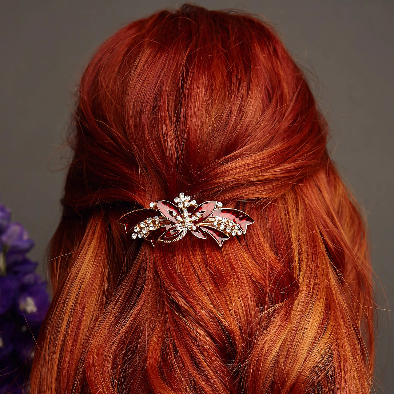 Butterfly Hair Clip with Enamel
