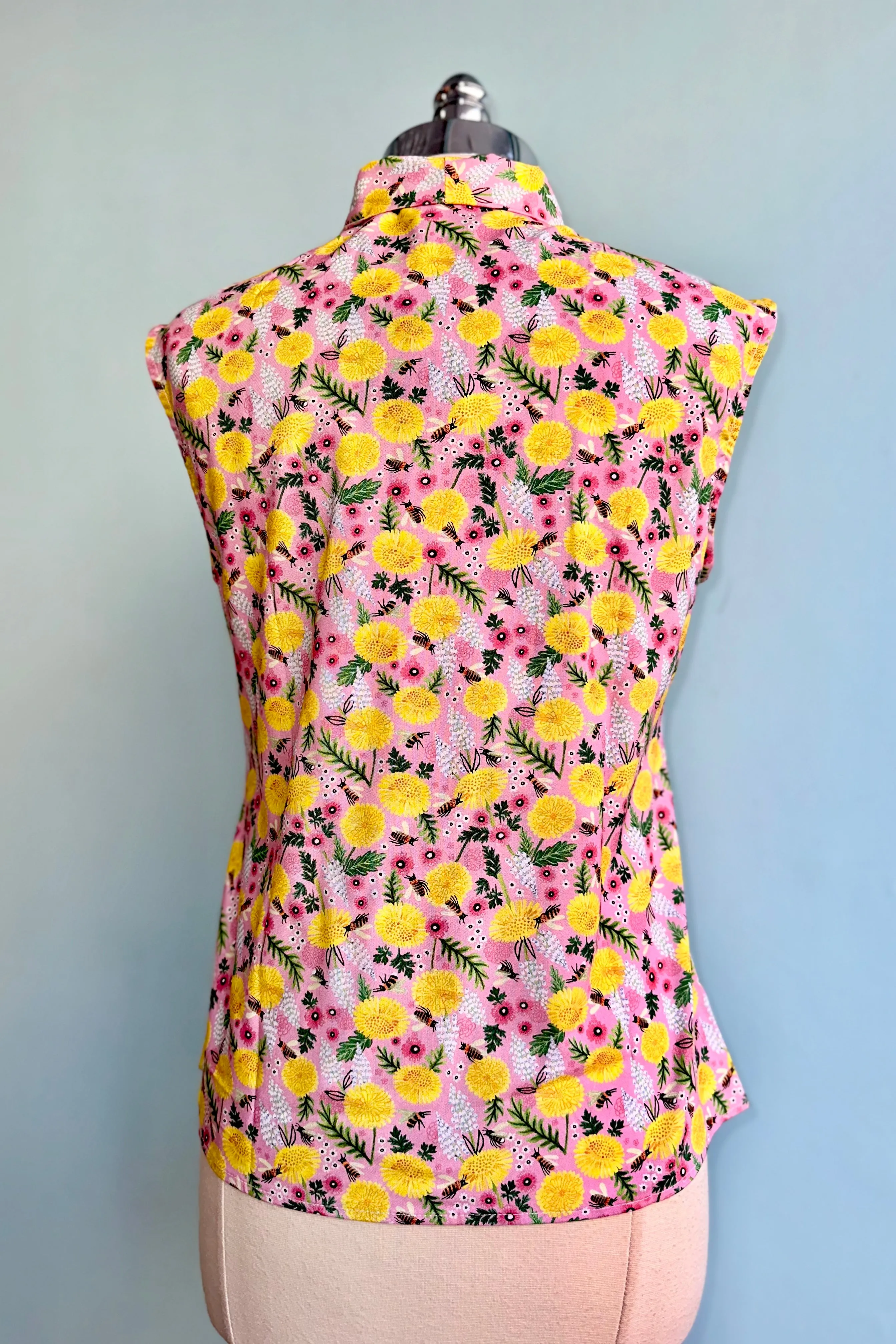 Dandelions Bow Top by Retrolicious