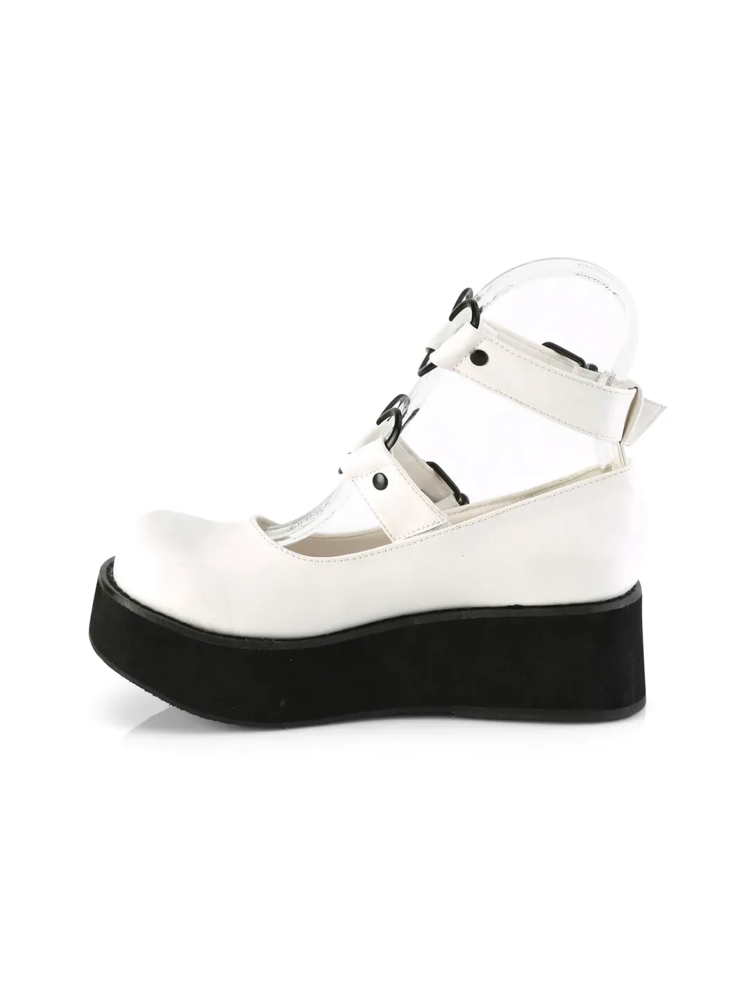 DEMONIA SPRITE-02 - WHITE VEGAN LEATHER ✰ PRE ORDER ✰