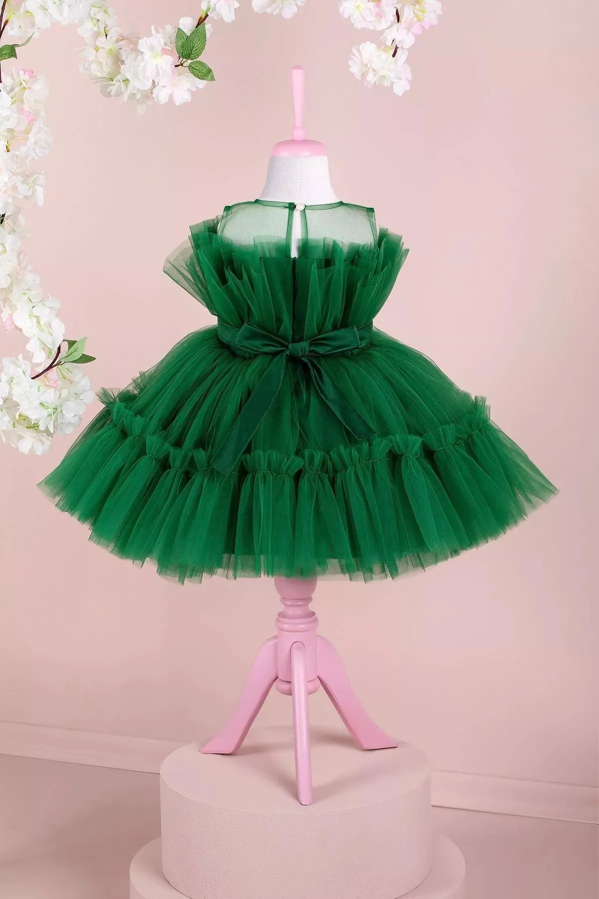 Diana Green Party Dress