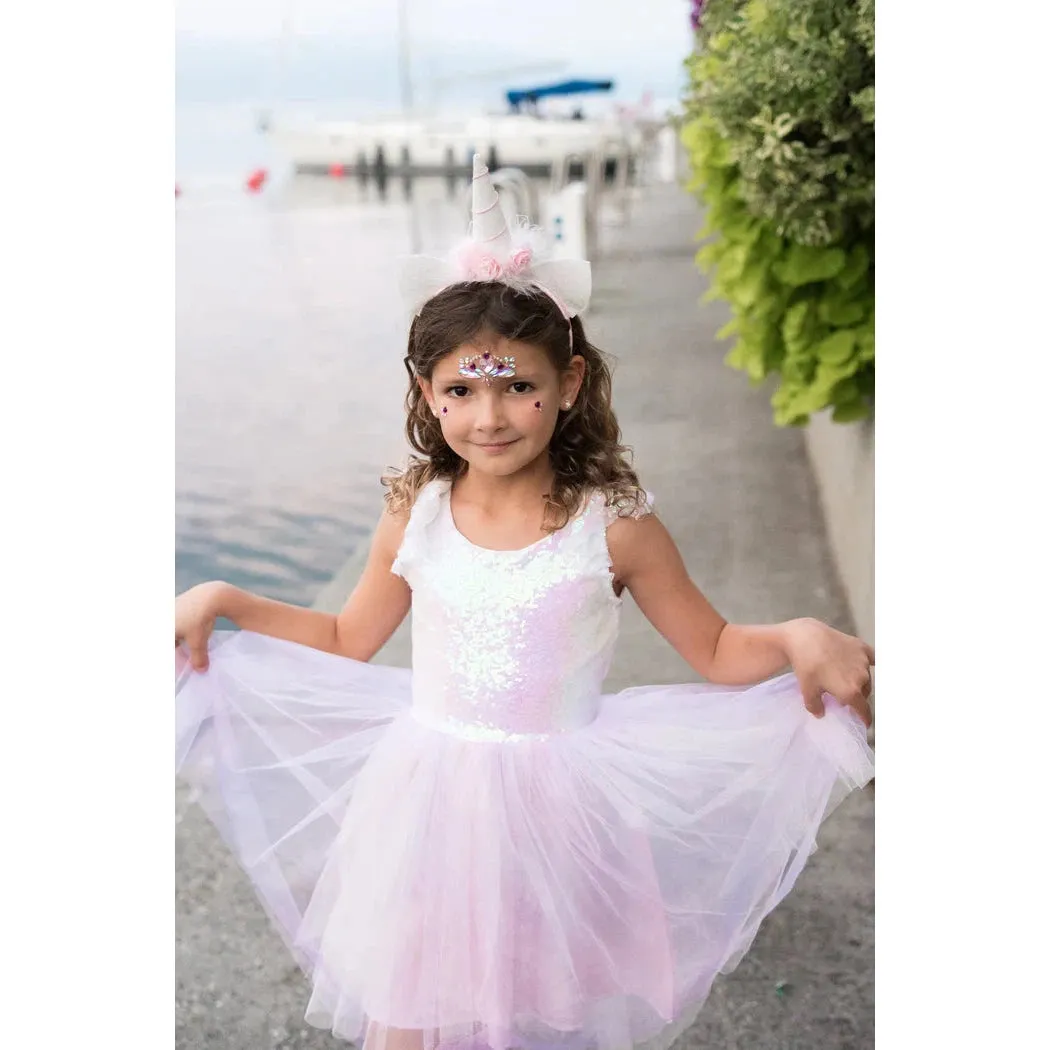 dreamy unicorn dress pink size 5-6