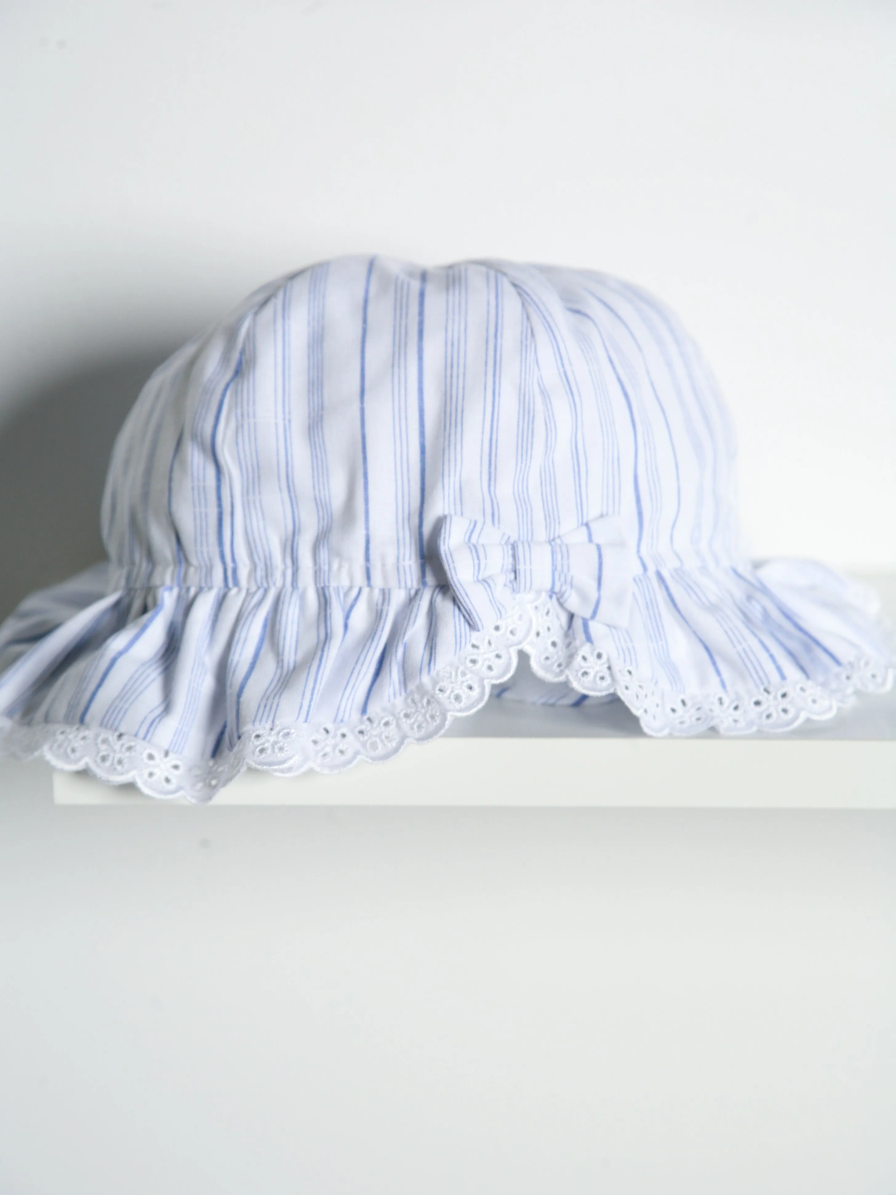 Exclusive to R&A by Sarah Louise Blue Stripe Dress with Sunhat