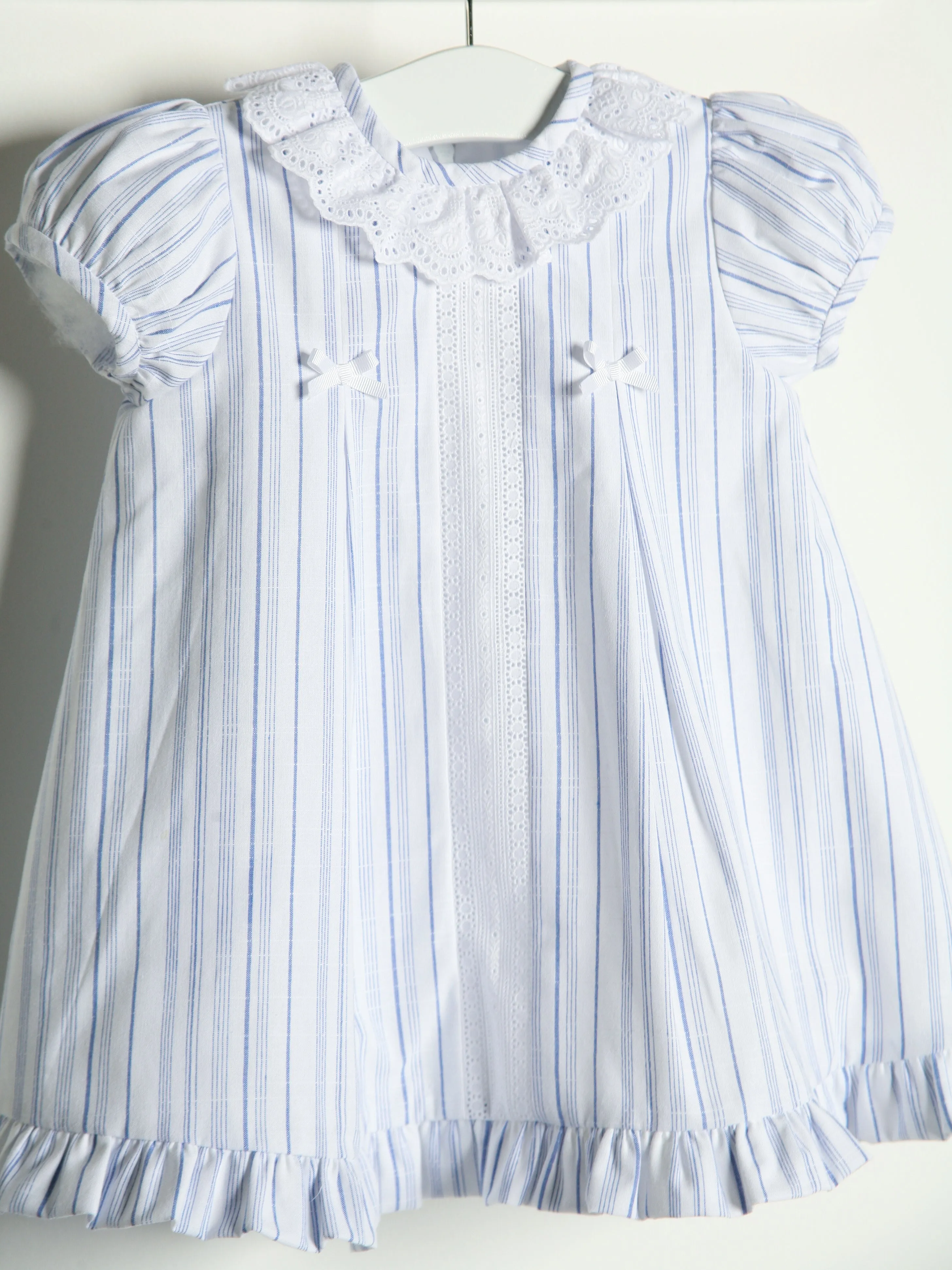 Exclusive to R&A by Sarah Louise Blue Stripe Dress with Sunhat