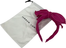 Farrow Low Pink Large Bow Headband One Size