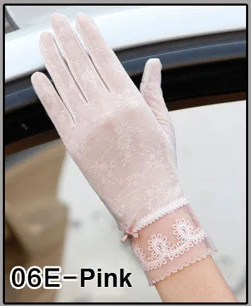 Flower Pearl Lace Gloves