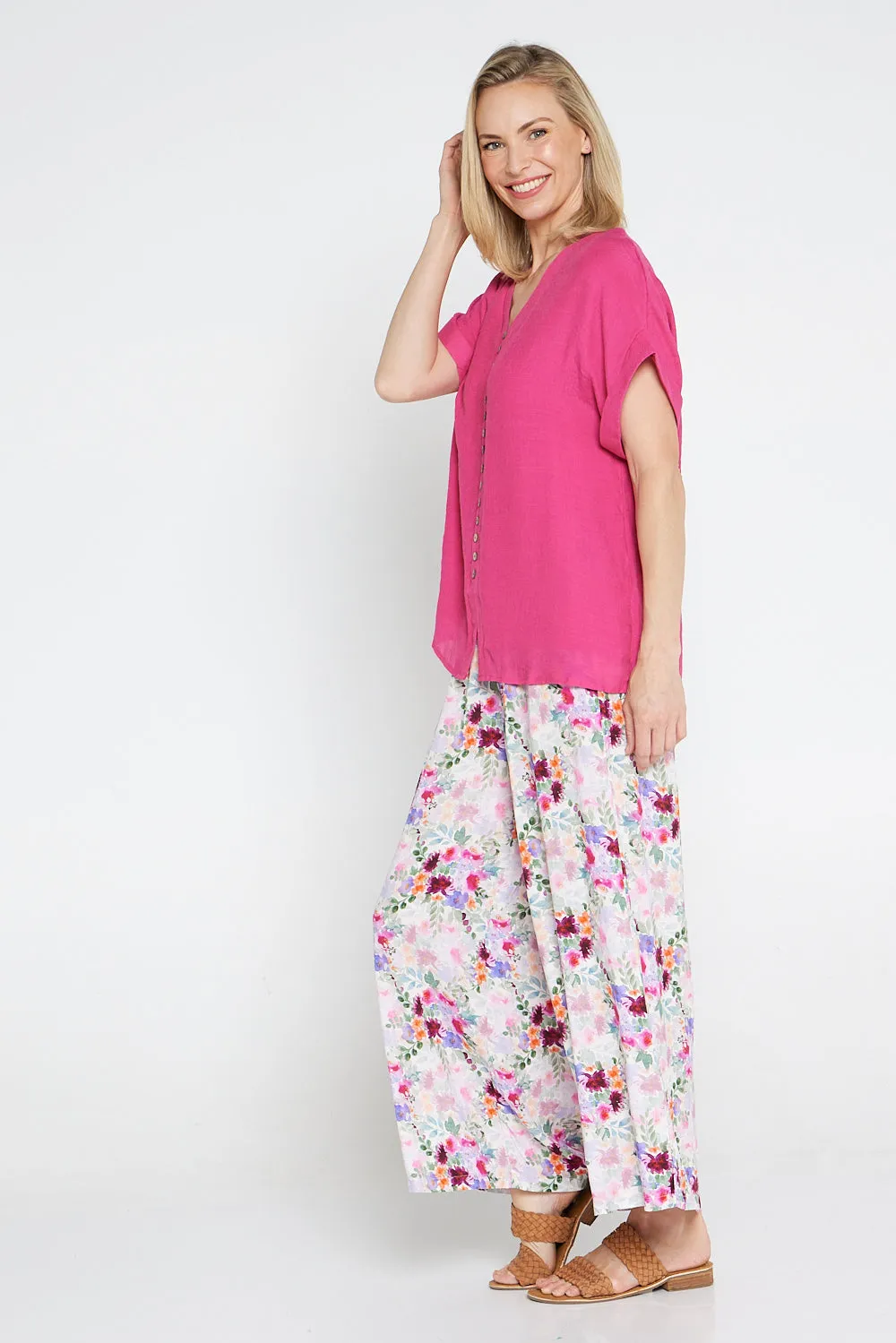 Gemma Top - Hot Pink