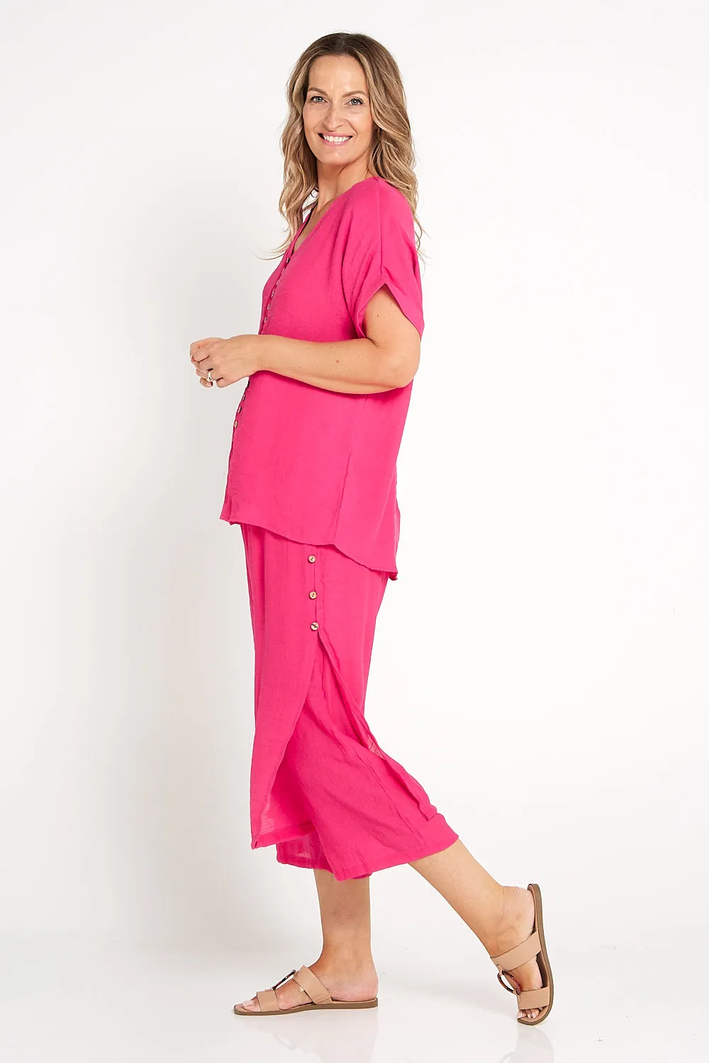 Gemma Top - Hot Pink