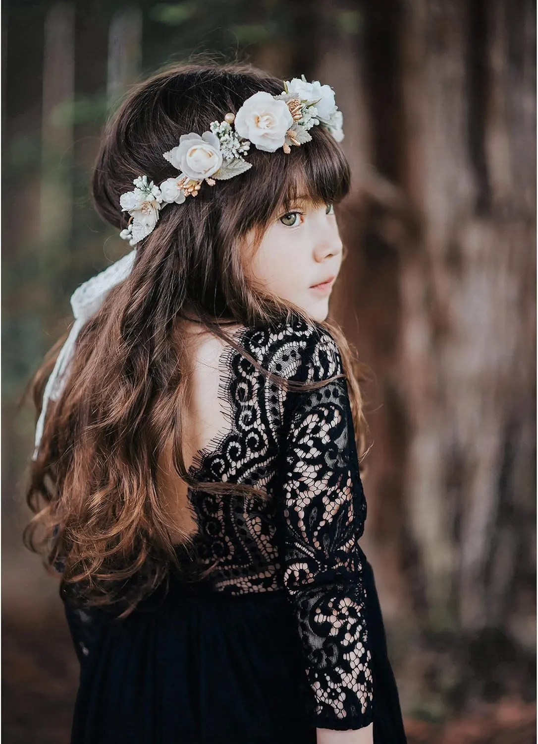 Girl Toddler Full-Length Straight Tulle Tutu Lace Back Party Flower Girl Dress
