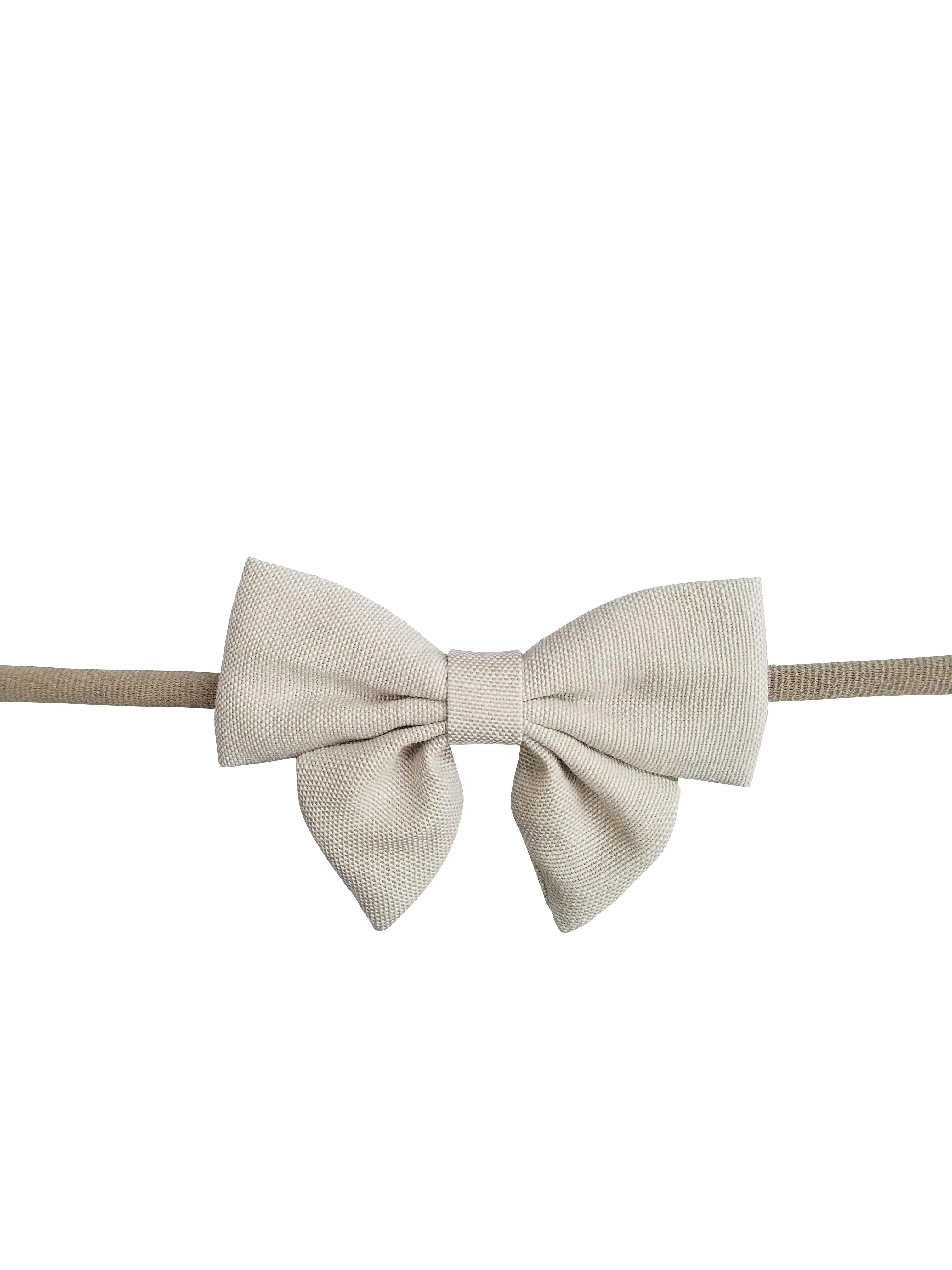 Handmade Hair Bow on Stretchy Nylon Headband
