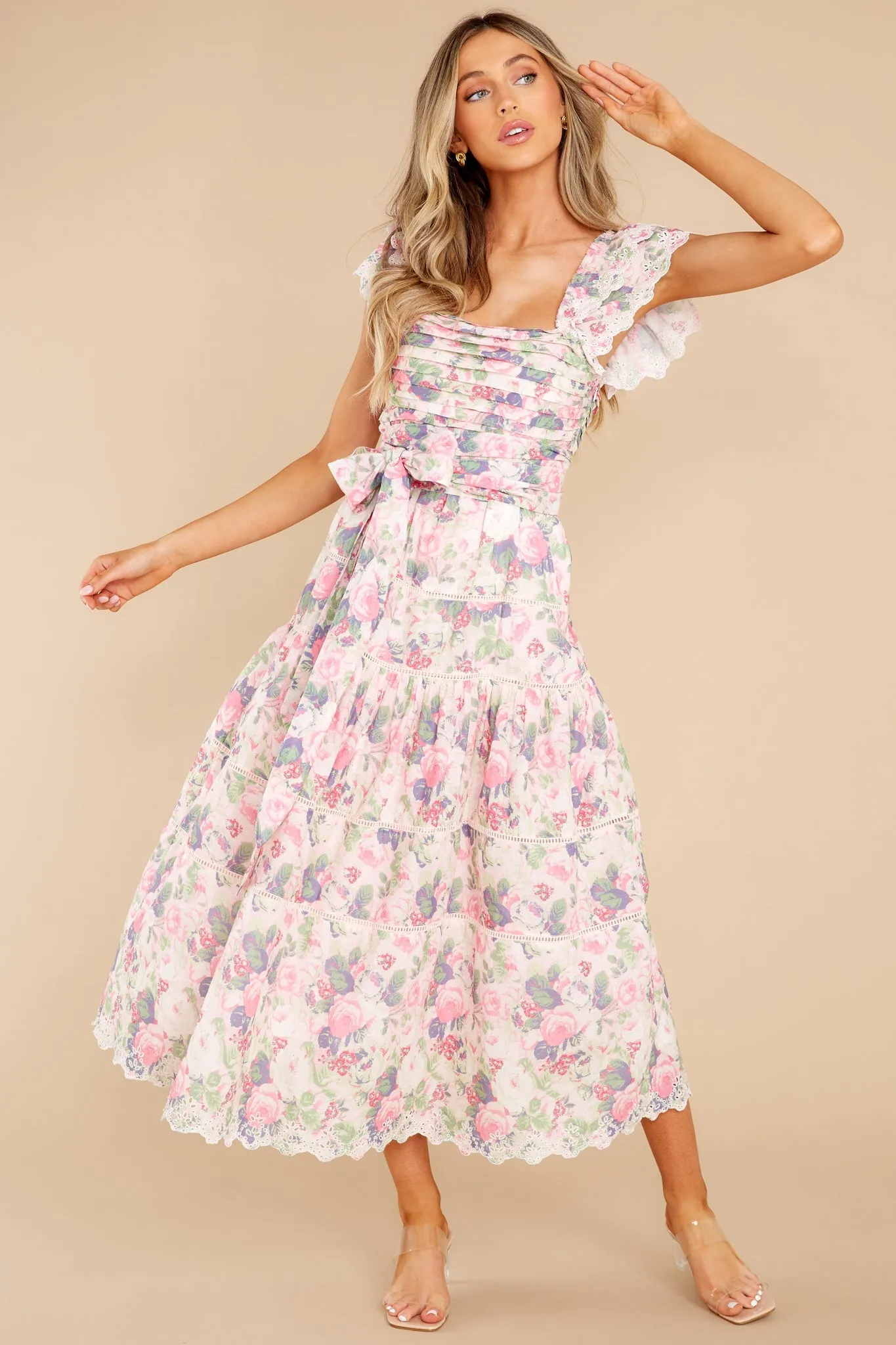 Harlyn Veiled Kiss Midi Dress