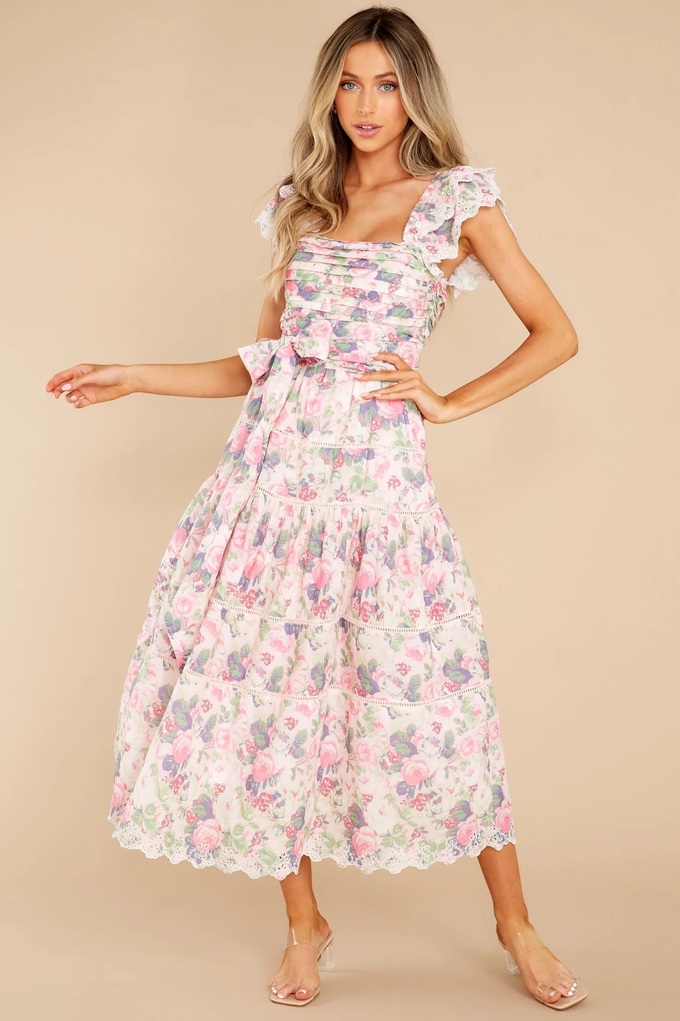 Harlyn Veiled Kiss Midi Dress