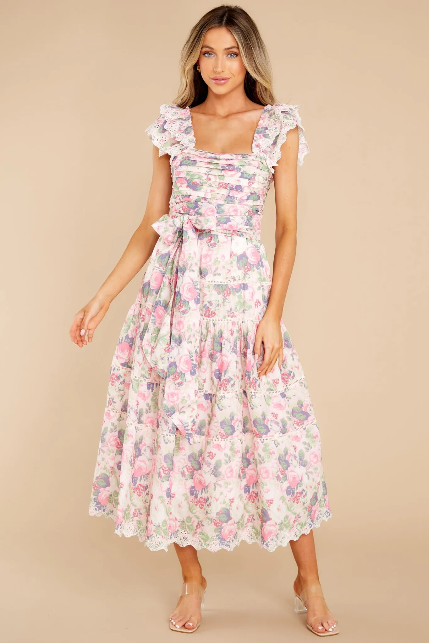 Harlyn Veiled Kiss Midi Dress