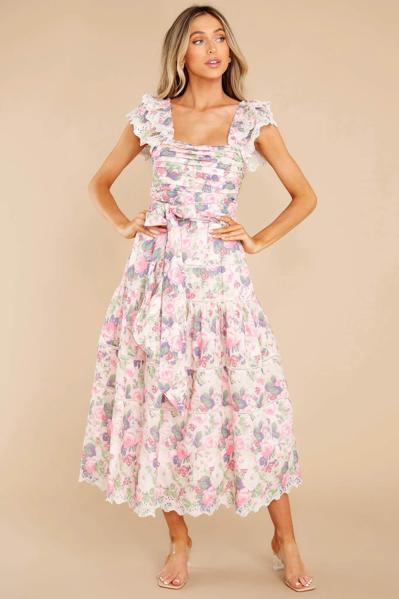 Harlyn Veiled Kiss Midi Dress