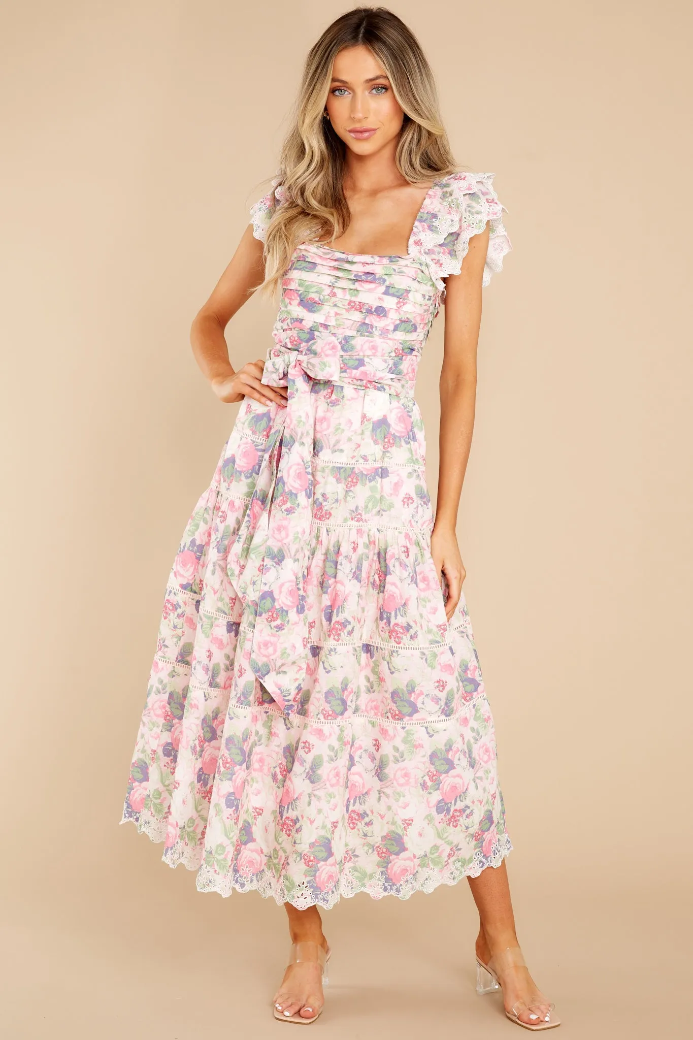 Harlyn Veiled Kiss Midi Dress
