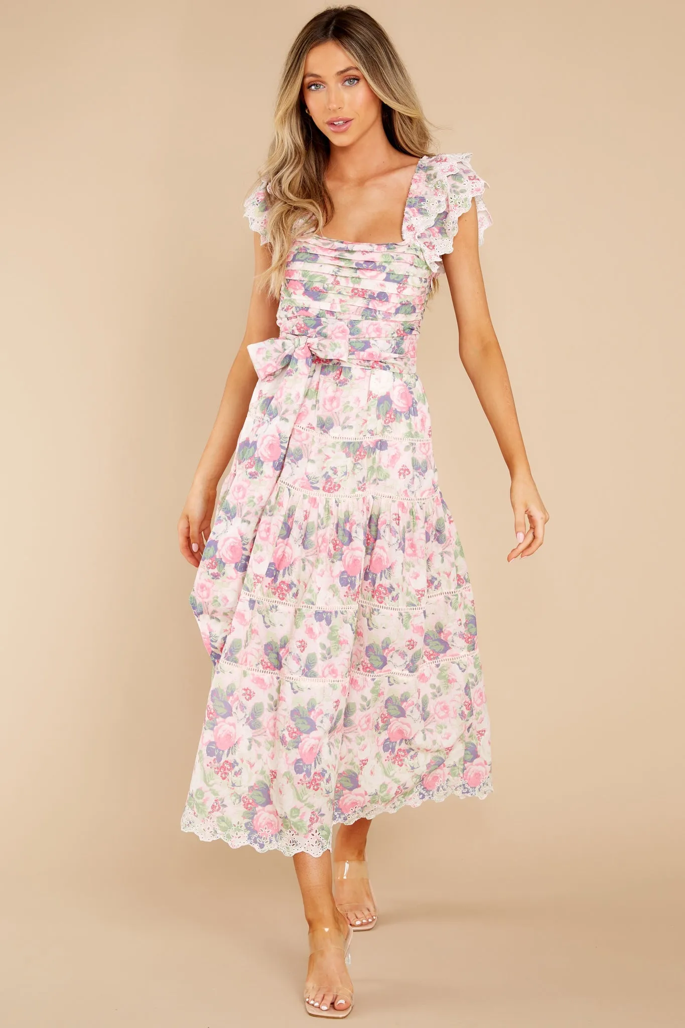 Harlyn Veiled Kiss Midi Dress
