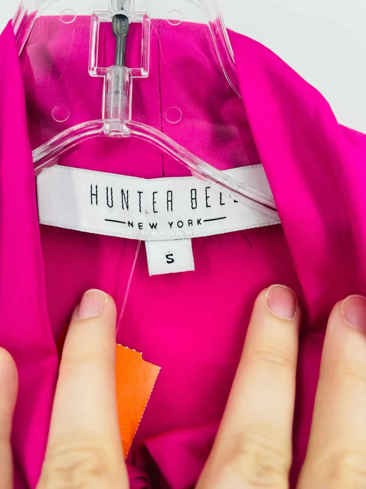 Hunter Bell Size S Magenta Bow(s) Designer Blouse