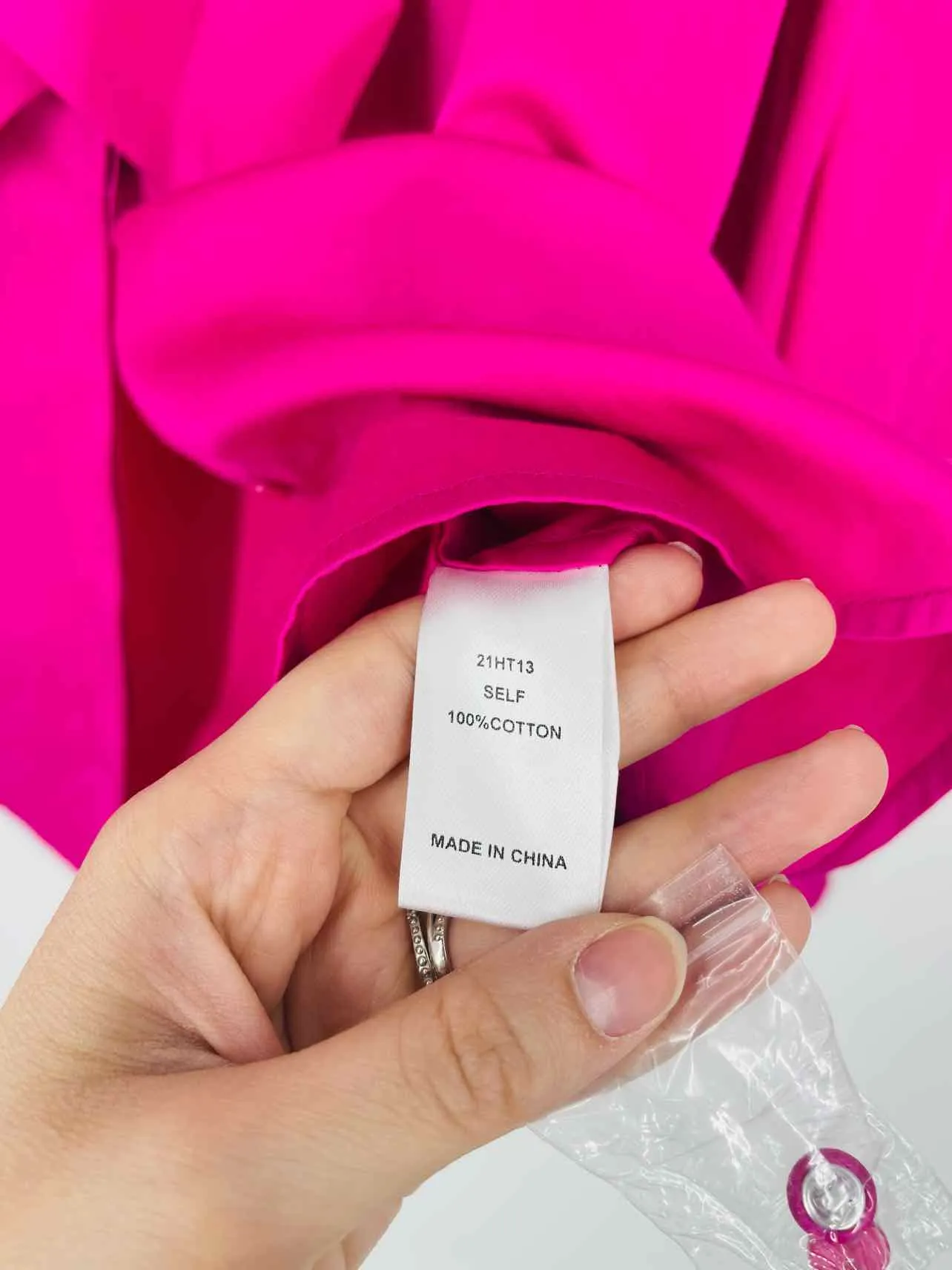 Hunter Bell Size S Magenta Bow(s) Designer Blouse