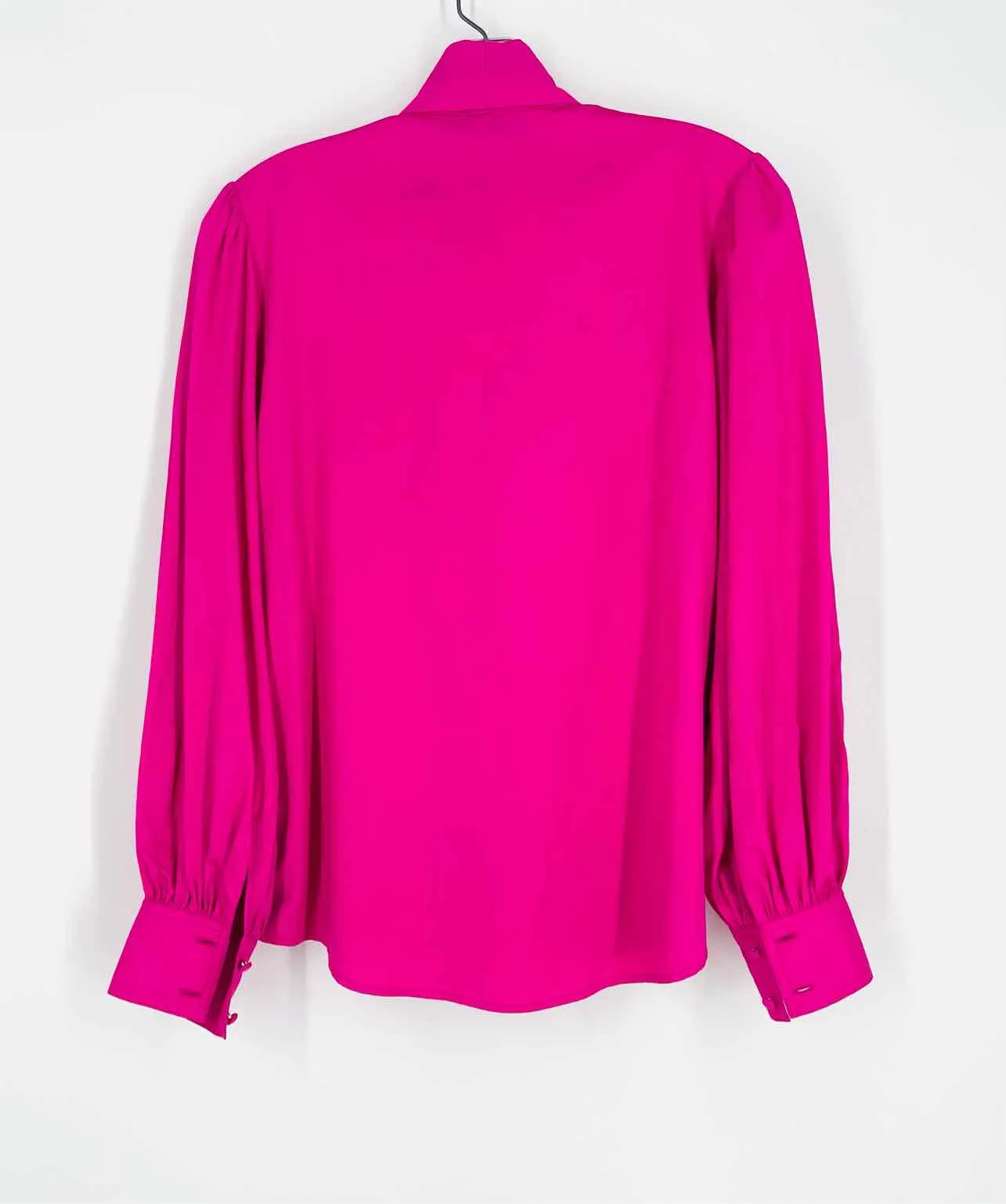 Hunter Bell Size S Magenta Bow(s) Designer Blouse