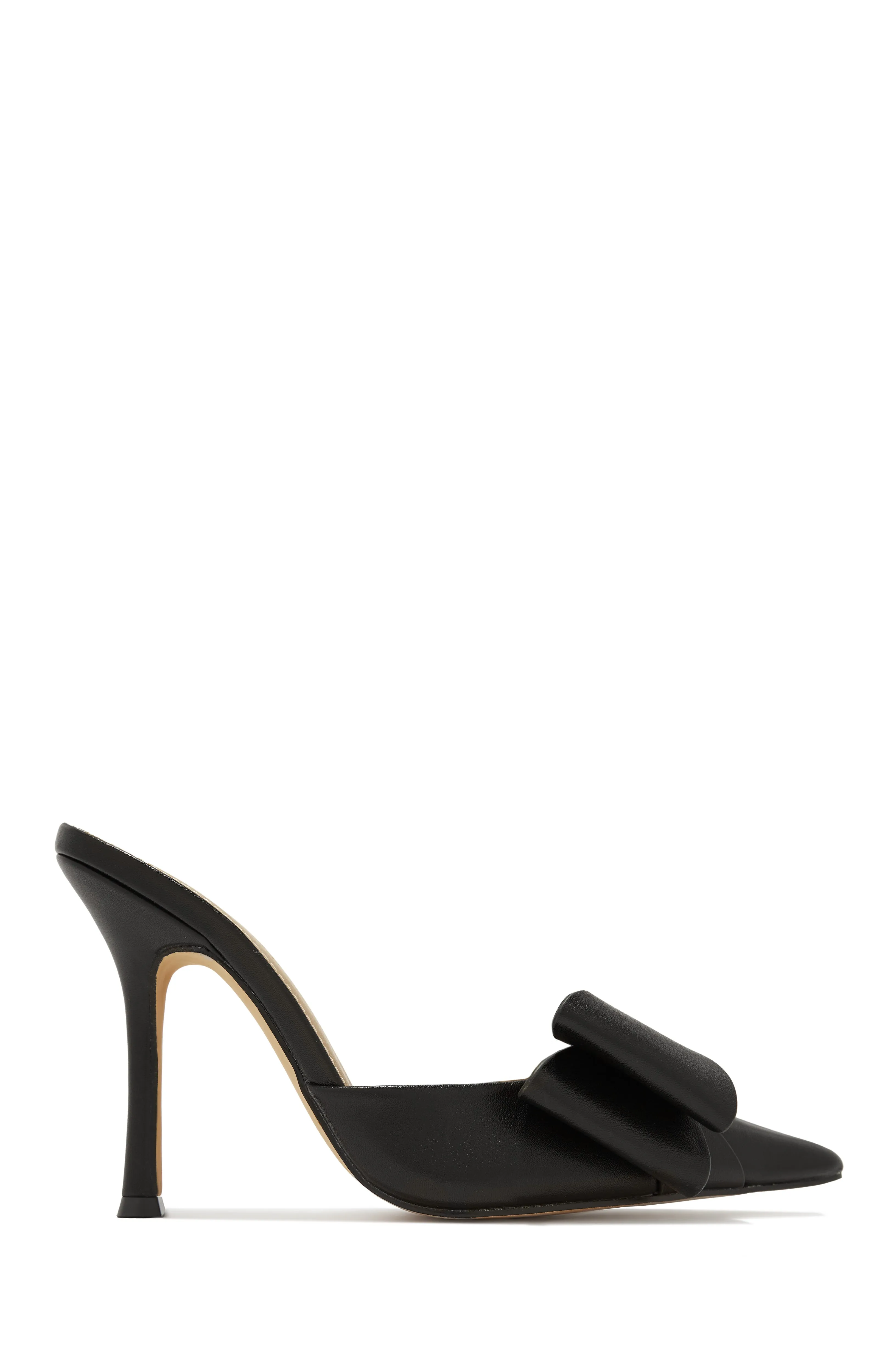 Jodene Bow Front Mule Heels - Blue
