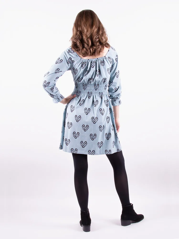 Juliet Mini Dress - Retro Slate