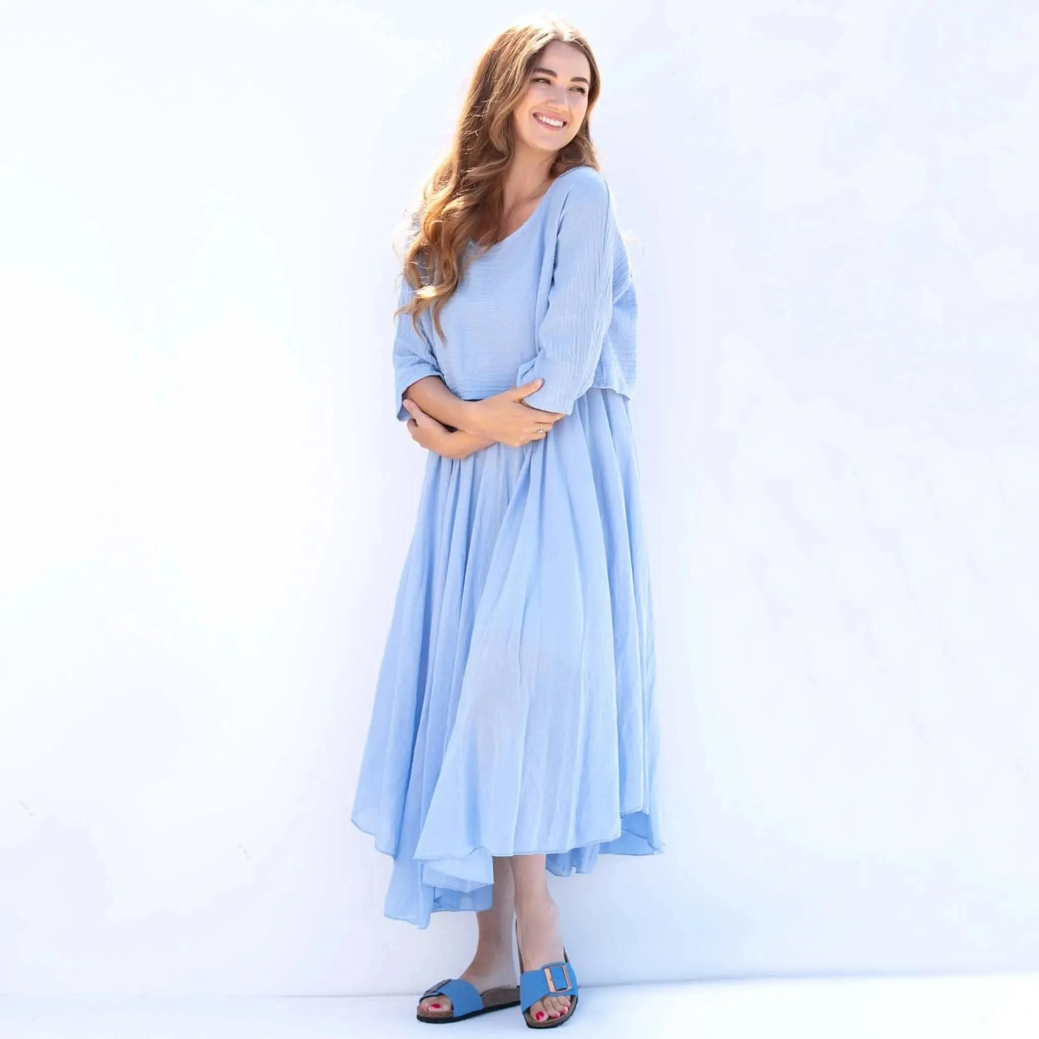 Layered Light Blue Dress
