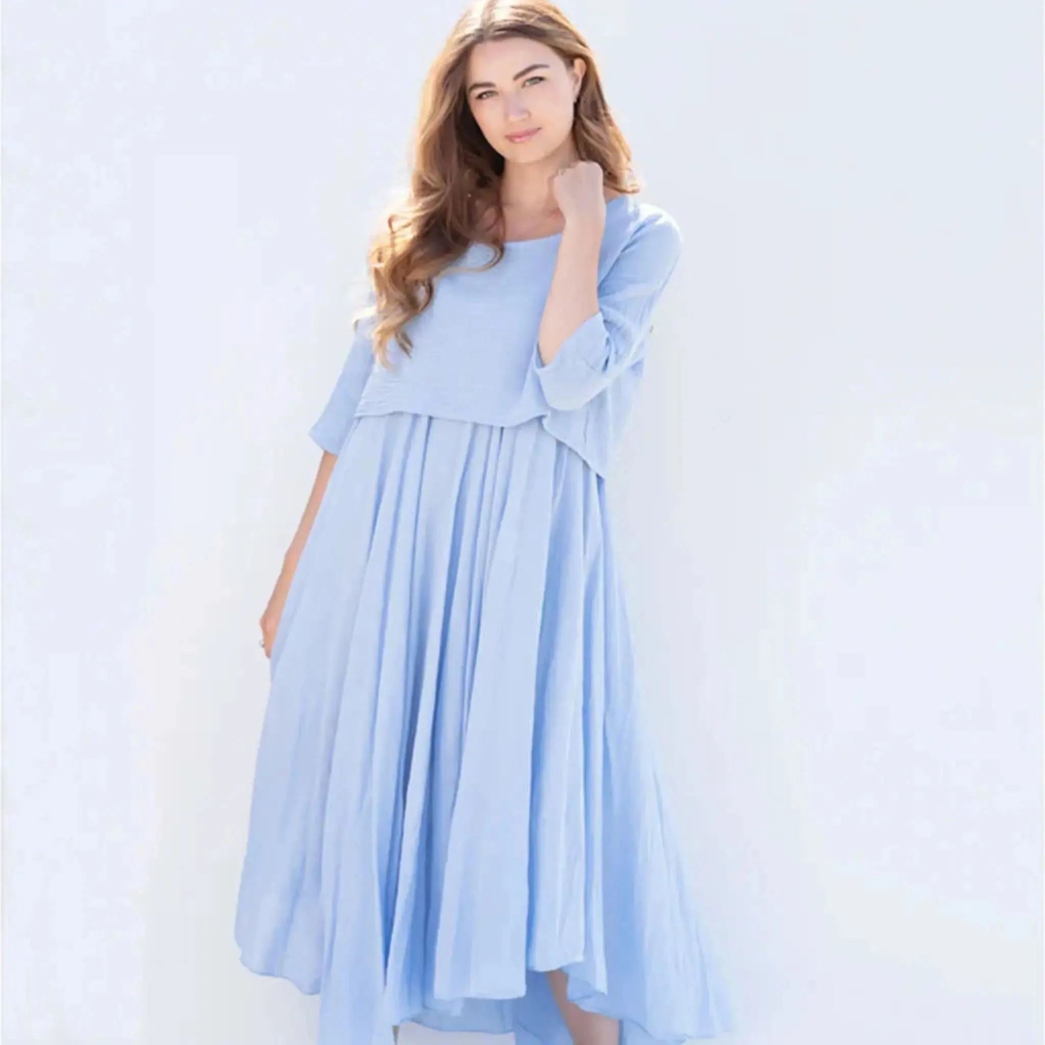 Layered Light Blue Dress