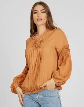 Lilli Lace Trim Blouse