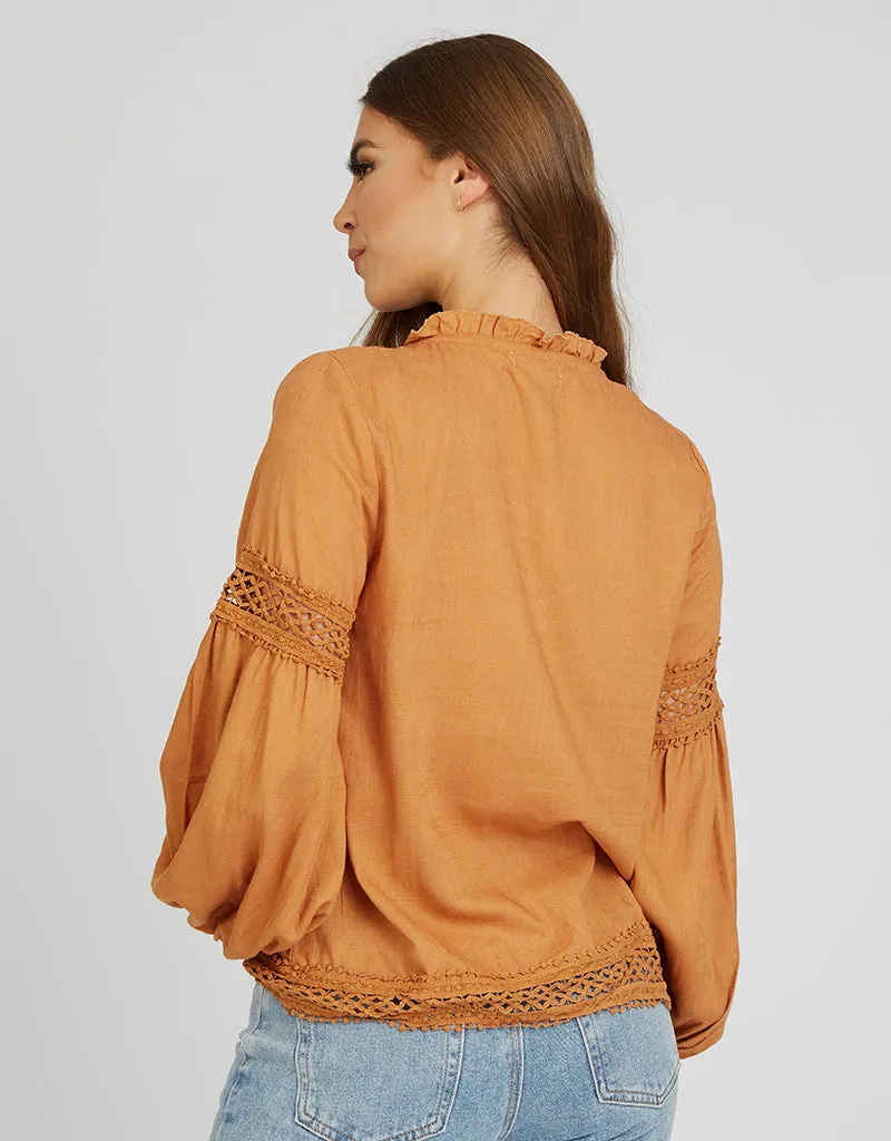 Lilli Lace Trim Blouse