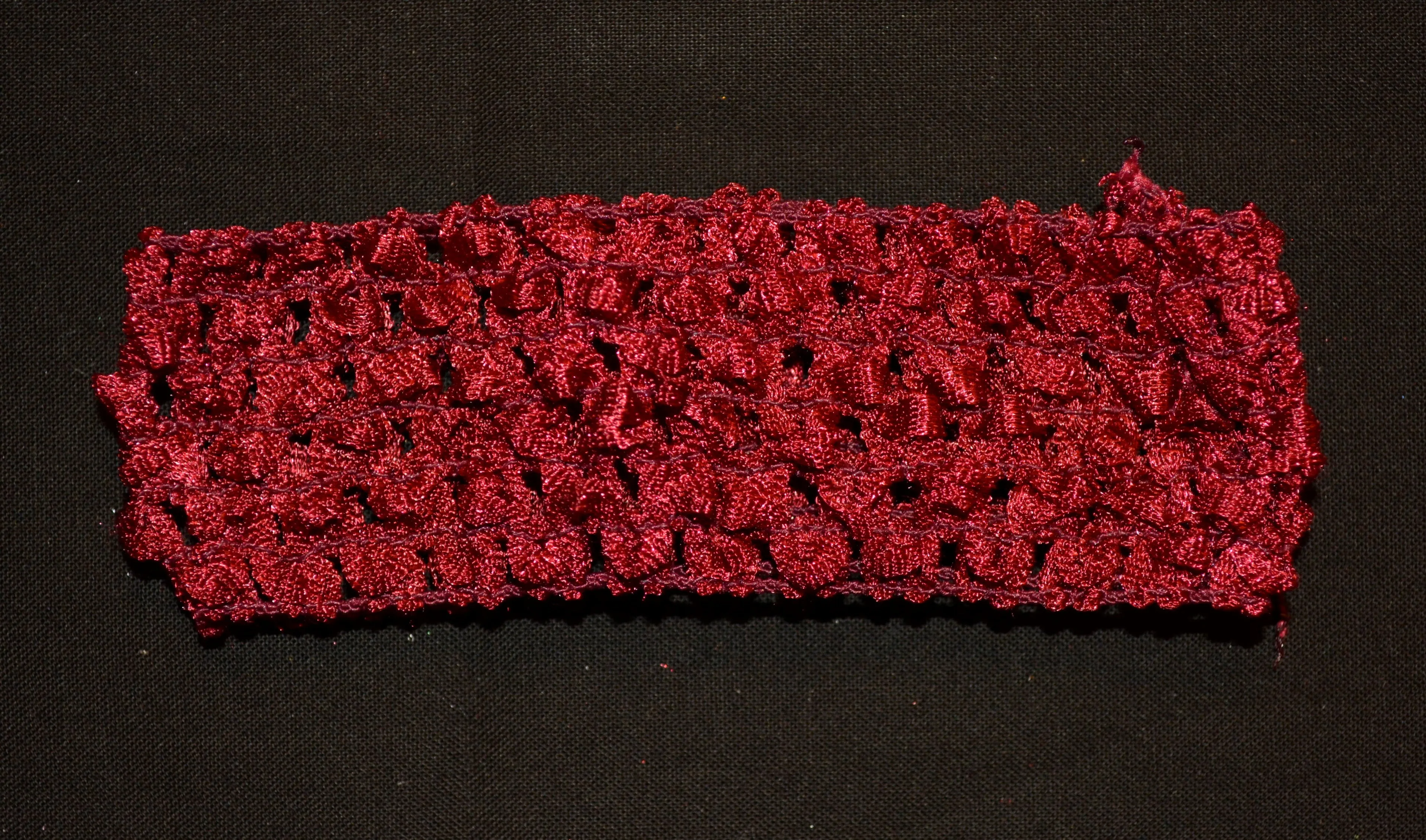 Maroon Crochet Headband