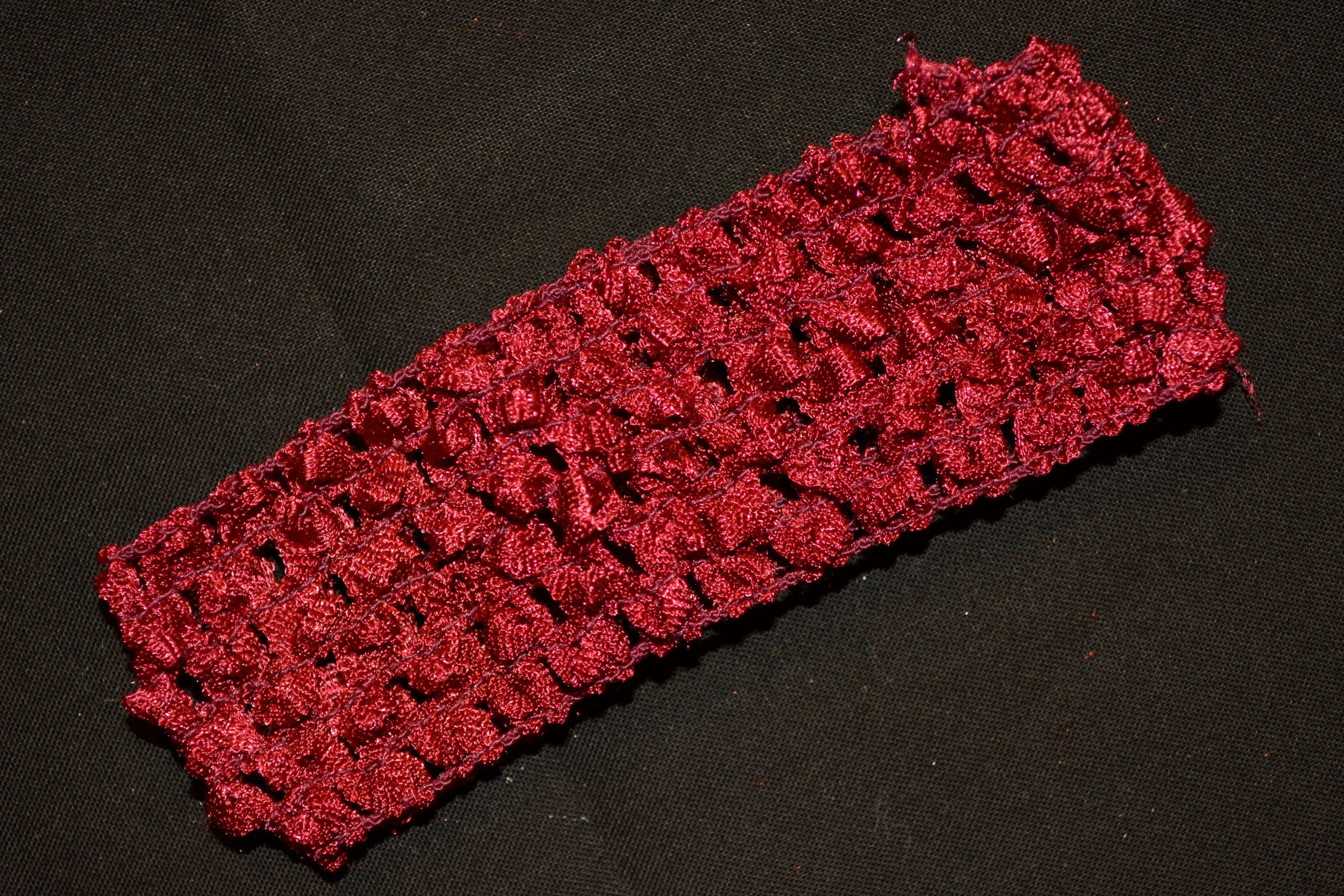 Maroon Crochet Headband