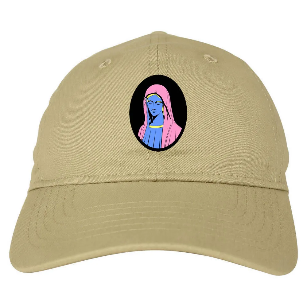Mary Mother Of Jesus Pink Dad Hat Cap