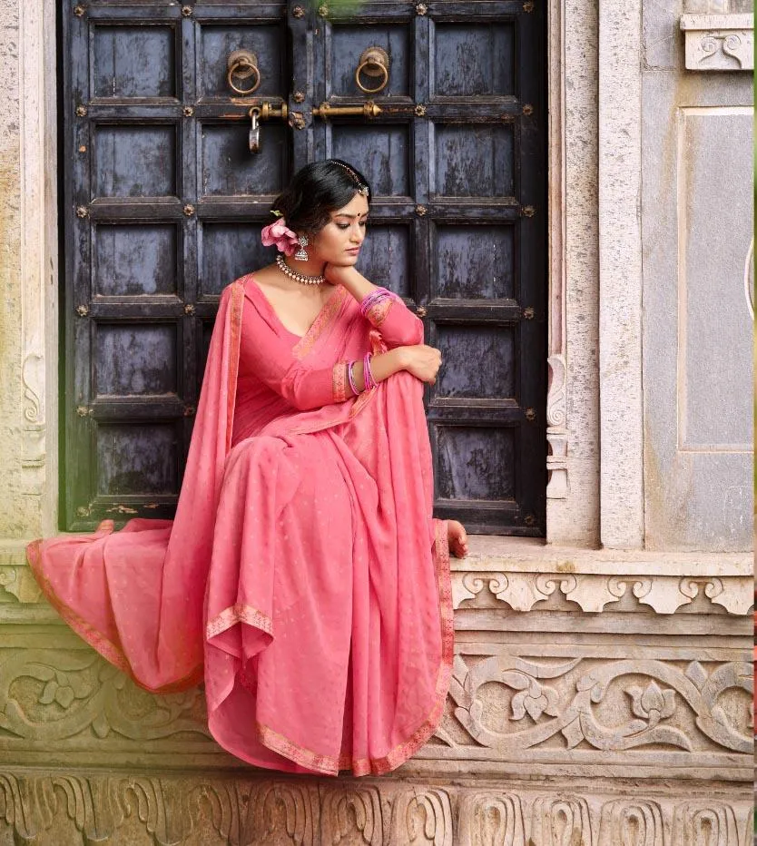 Mitasha Zari Georgette Saree for Women