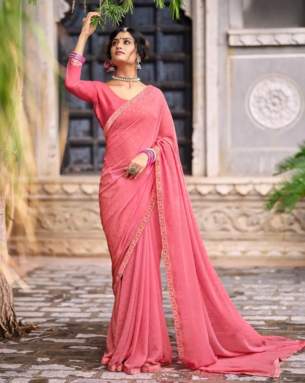 Mitasha Zari Georgette Saree for Women