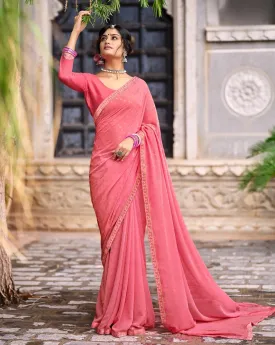 Mitasha Zari Georgette Saree for Women