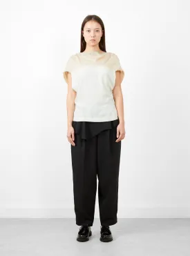 Mix Garment Dye Blouse Beige