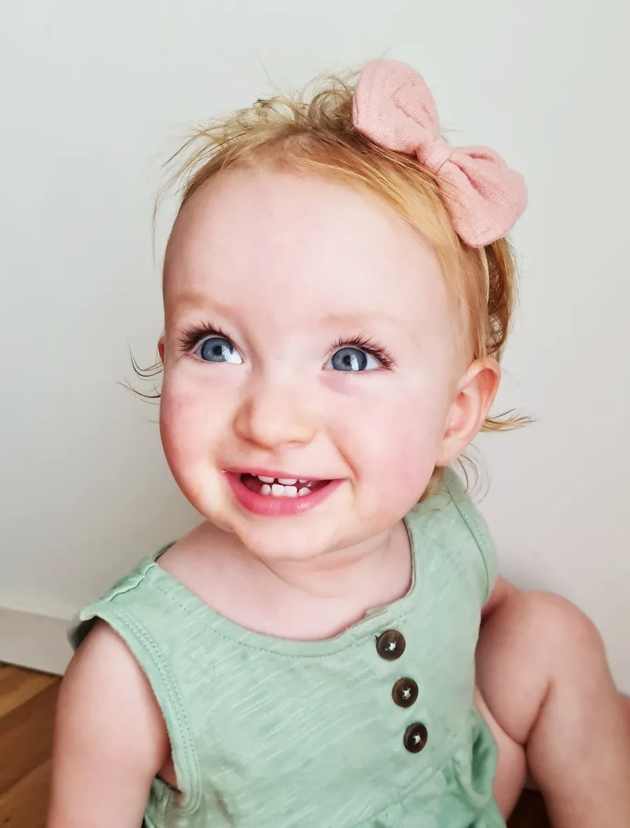Over the Dandelions Bow Headband set of 2 - Shell Pink   Milk