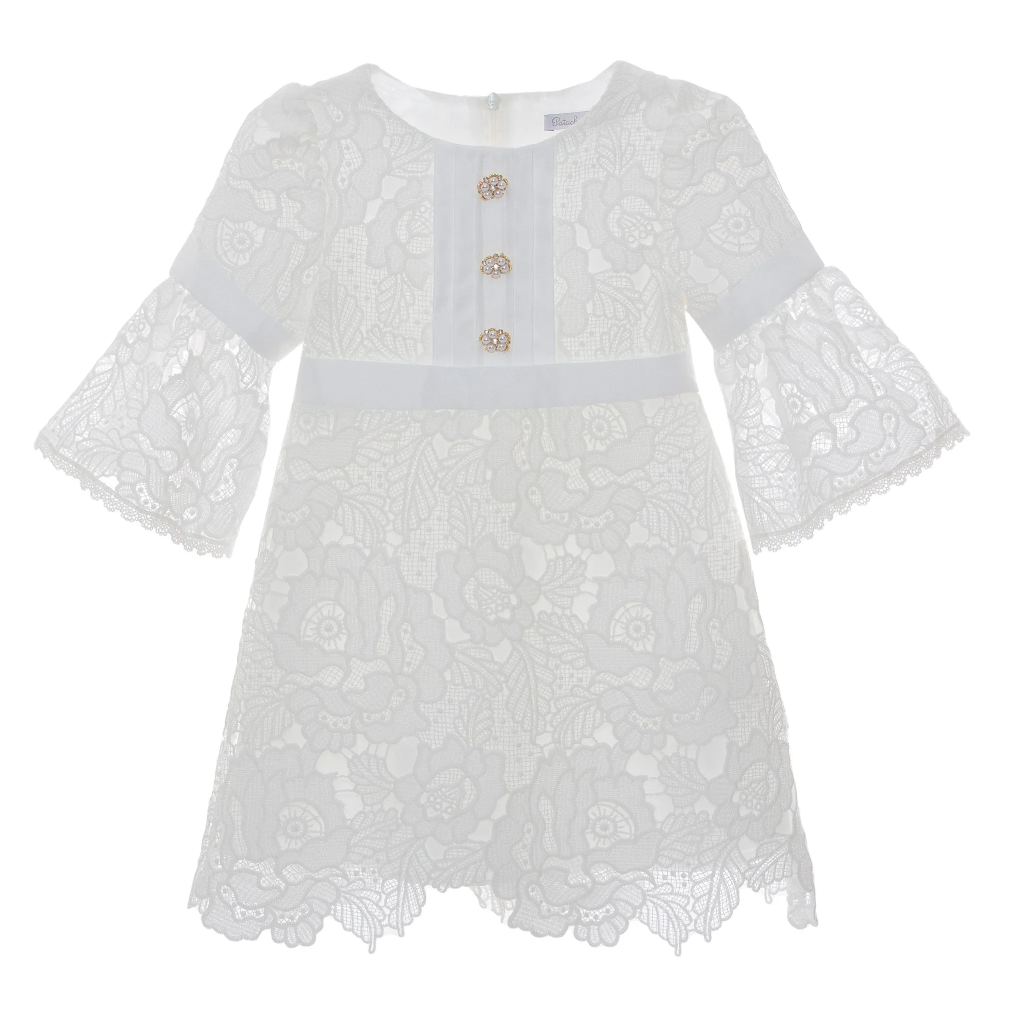 Patachou White Lace Dress