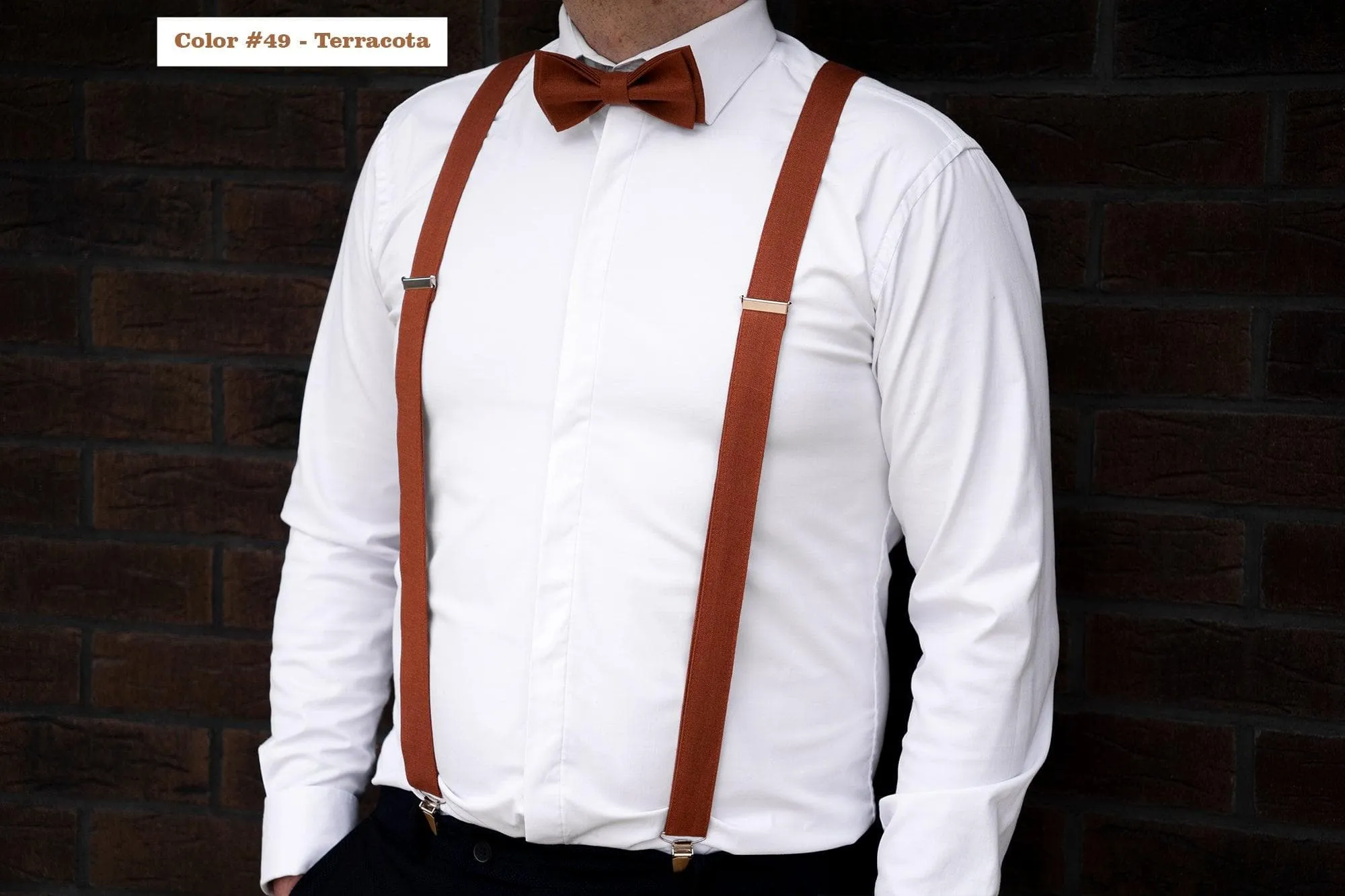 Royal Blue Eco-Friendly Natural Linen Men's Bowtie - Stylish and Sustainable