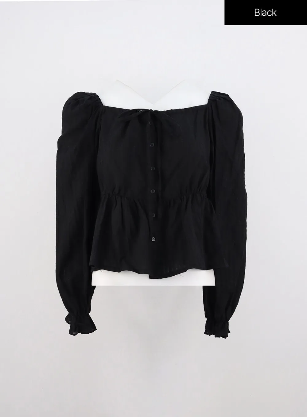 Ruffled Square Neck Blouse OO312