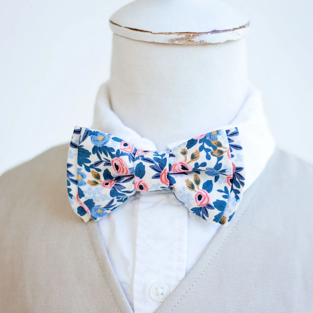 Sailor Bow Clip Or Headband / Rosa In Periwinkle