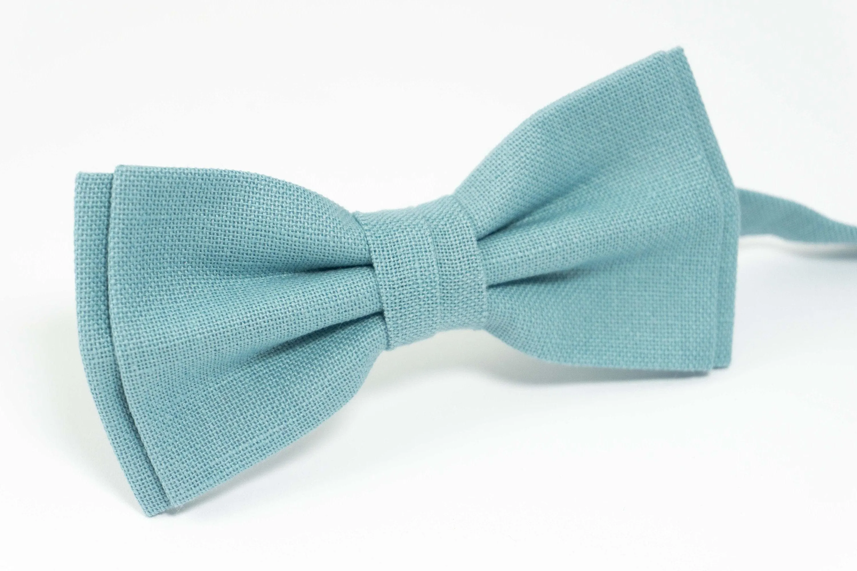 Sea blue bow ties for men | Sea blue wedding bow ties for groomsmen