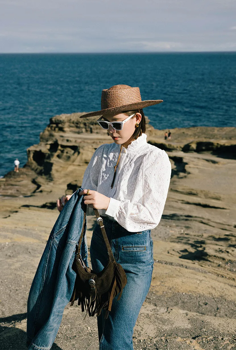 Tilly Cotton Blouse - Ivory