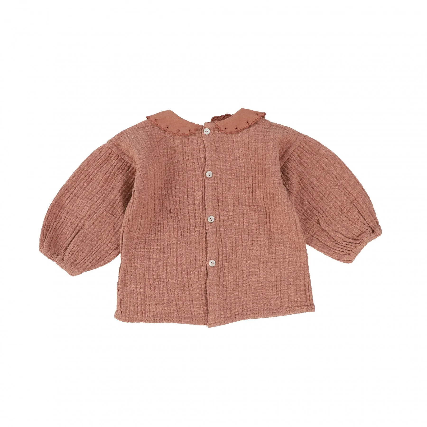 TOCOTO VINTAGE PINK COLLAR BLOUSE SET