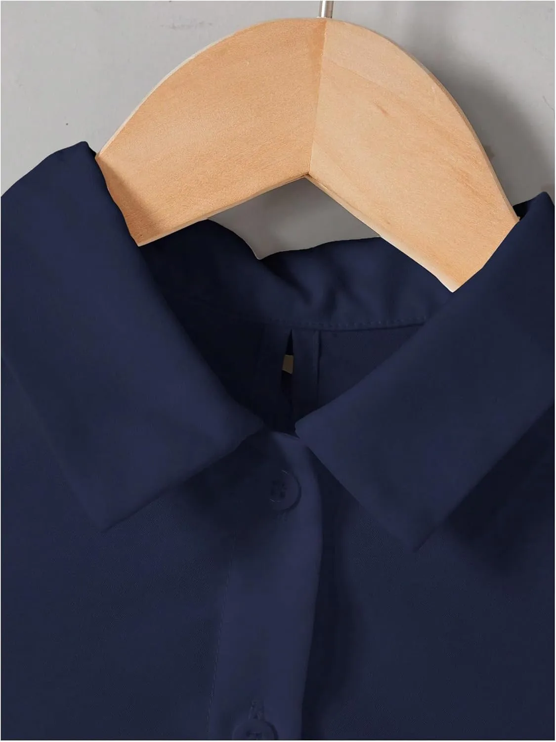 Verdusa Women's Bow Knot Split Back Button Up Blouse Top Sleeveless High Low Shirt